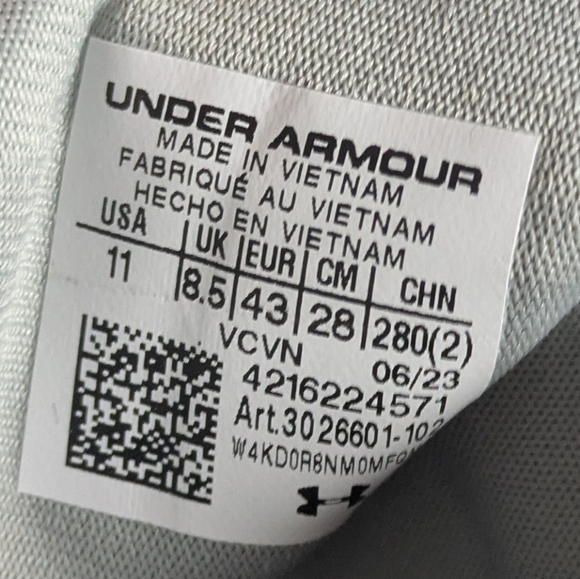 Under Armour Womens UA Glyde 2 MT Softball Cleats 11 Grey/Silver MSRP$95 - Picture 7 of 7